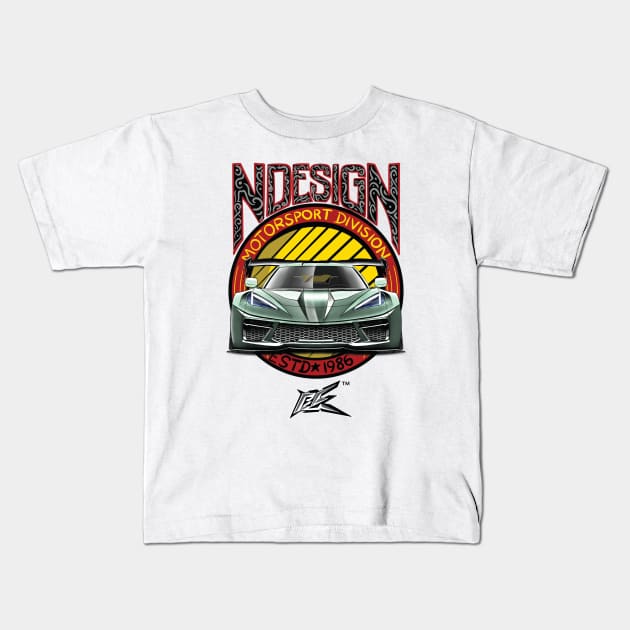 corvette stingray c8 green Kids T-Shirt by naquash